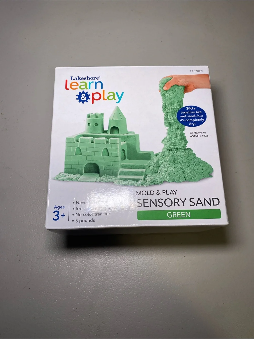 Lakeshore Learn & Play Green Mold & Play Sensory Sand